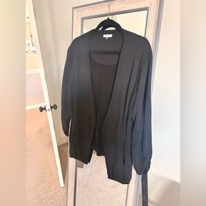 Olivia Grey Blazer style Jacket front open cardigan